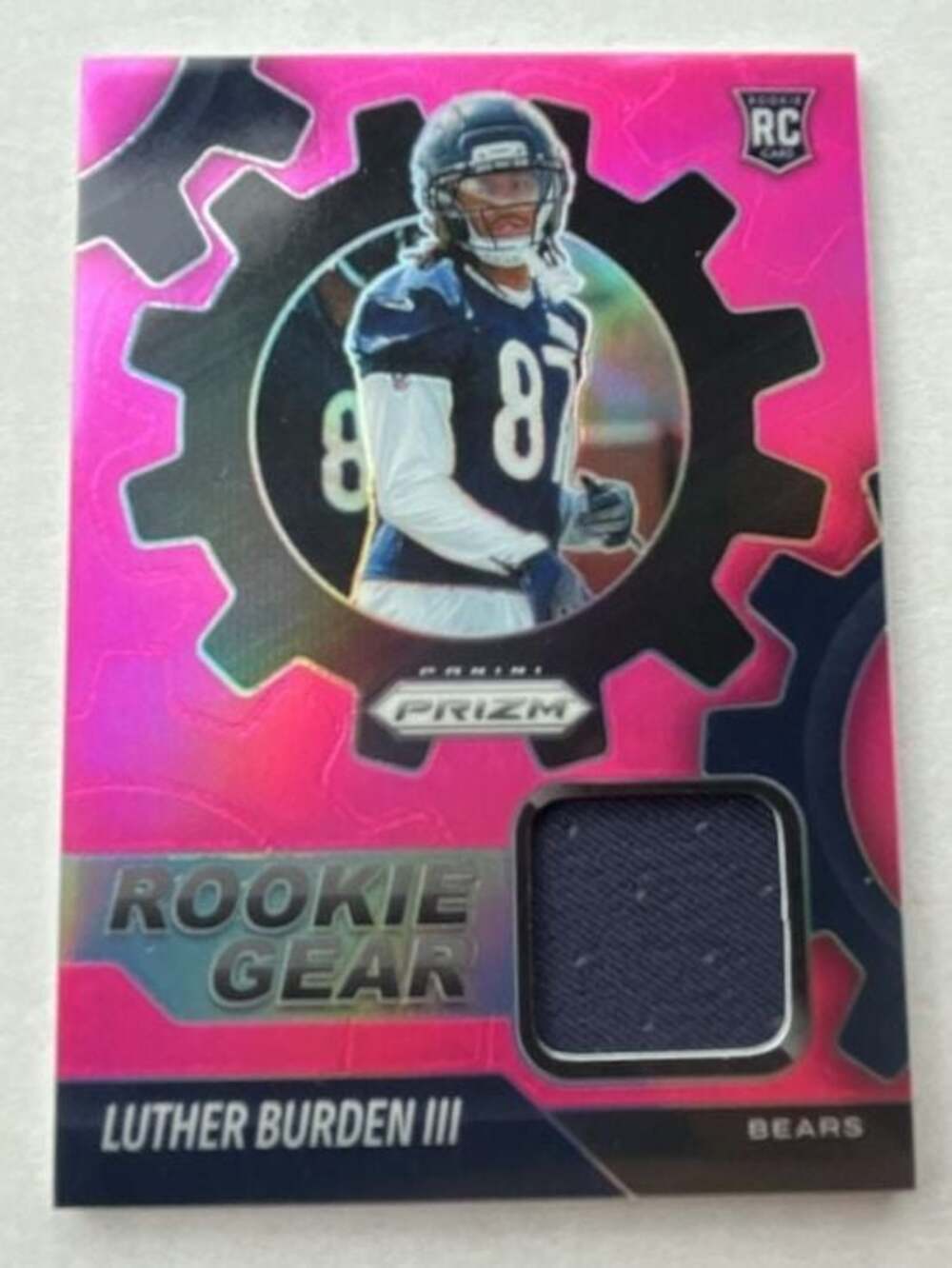 2025 Panini Prizm Luther Burden III Rookie Gear Patch Card